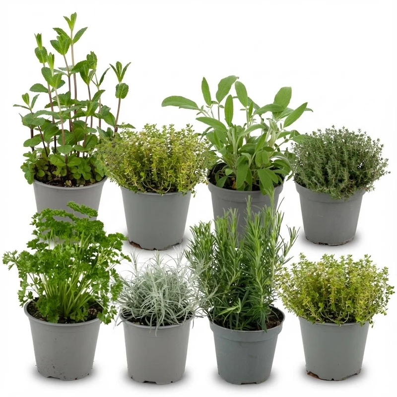 Mieszanka ziół włoskich – aromatyczne zioła kulinarne – 8 roślin – doniczka Ø 12 cm, wys. ok. 12–15 cm