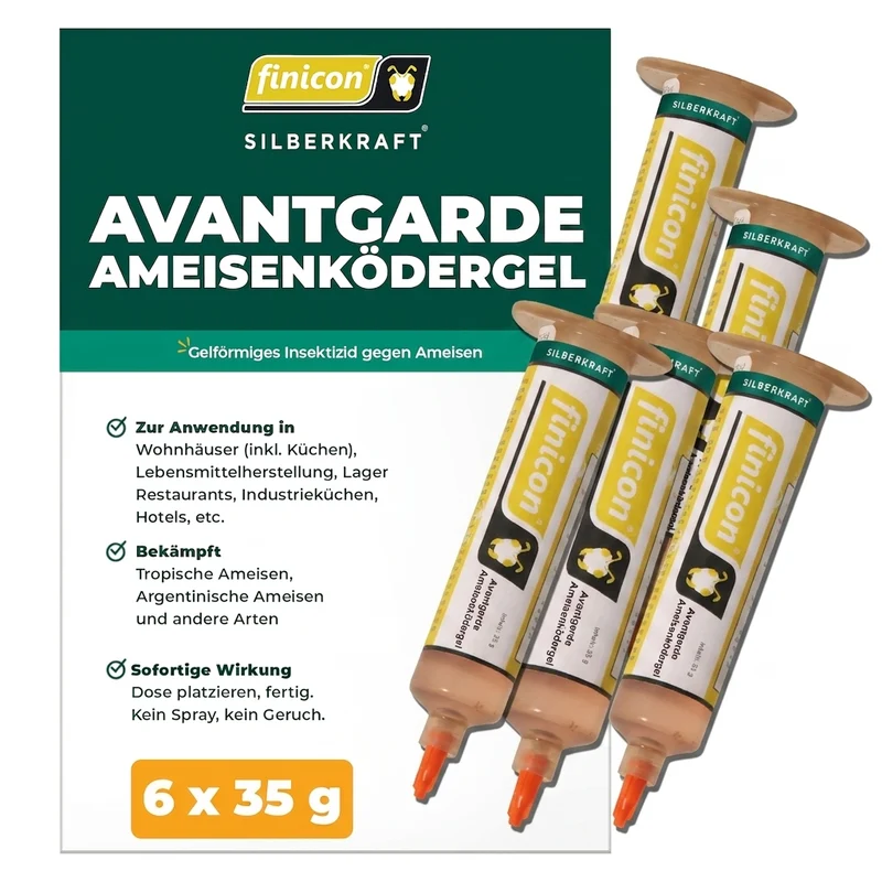 finicon Avantgarde Ameisenködergel: Profi-Köder gegen Ameisen – auch für Küchen & Lebensmittelbereiche