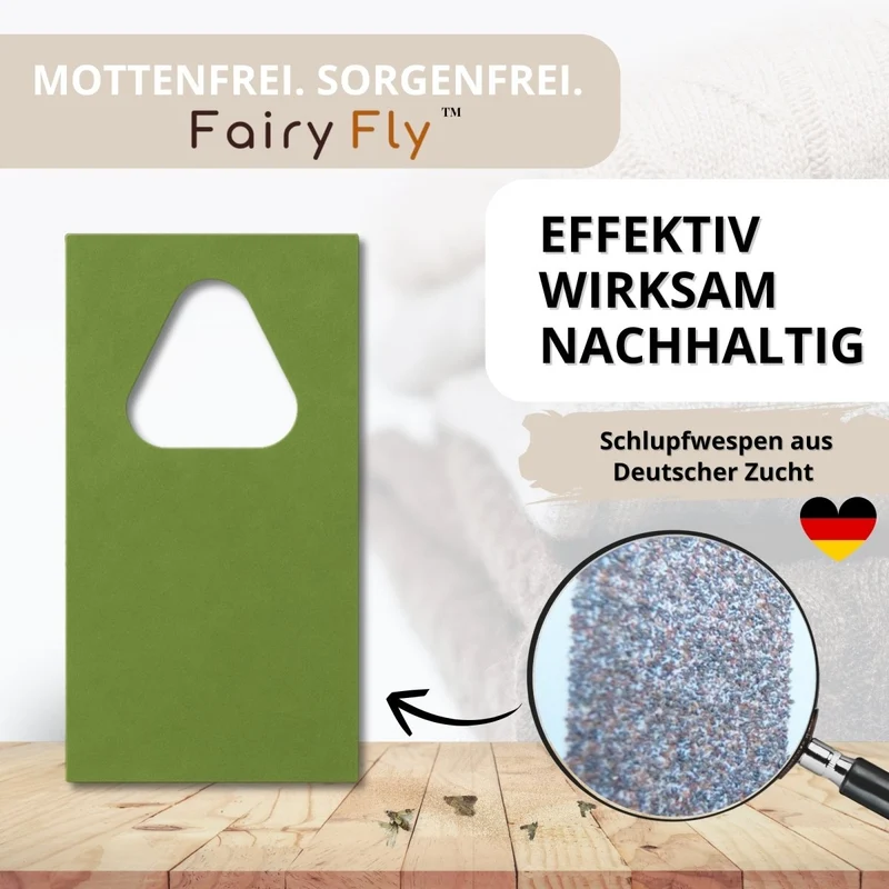 Schlupfwespen gegen Lebensmittelmotten – Trichogramma Profi Karte - Nützlinge gegen Motten & Larven in der Küche