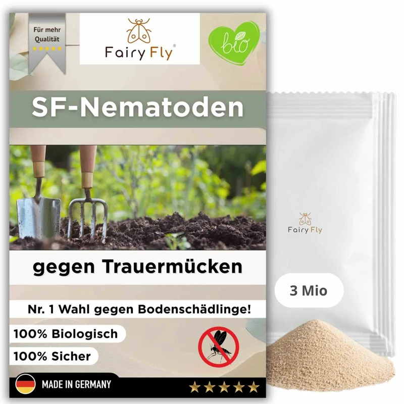 SF Nematoden gegen Trauermücken - 1 - 25 Mio / 2 - 50 m² / 10 - 250 Pflanzen