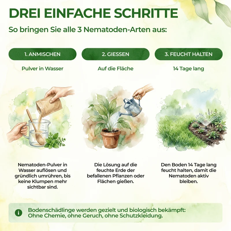 Kit de nématodes contre les nuisibles du sol