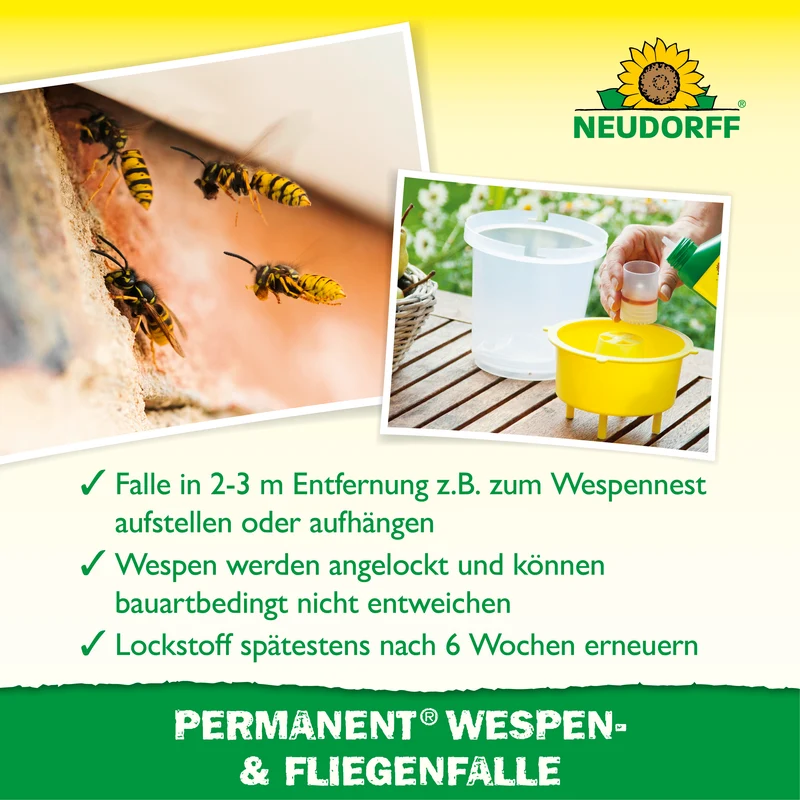 Permanent Wespen- und Fliegenfalle