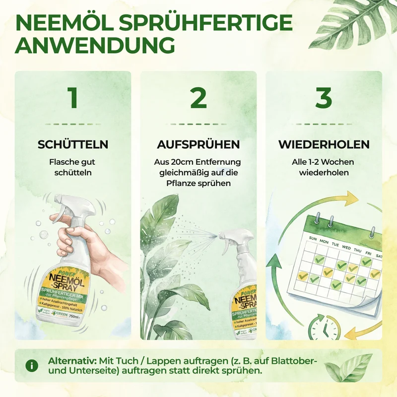 Neemöl-Spray zur Pflanzenpflege (750ml)