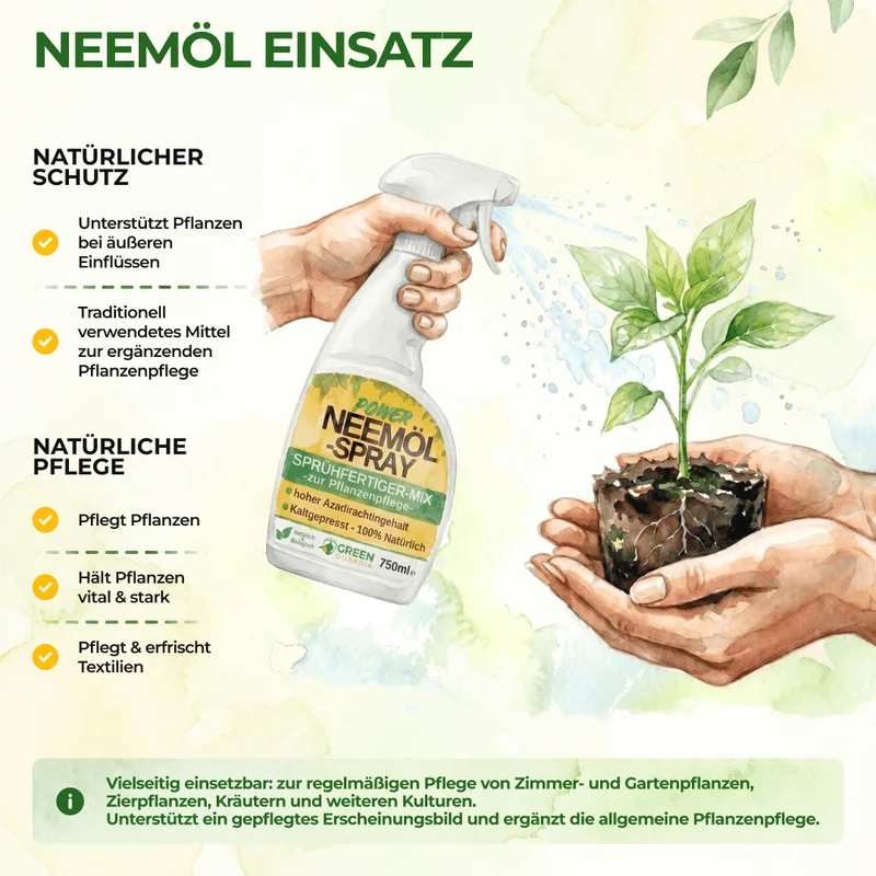 Neemöl-Spray zur Pflanzenpflege (750ml)