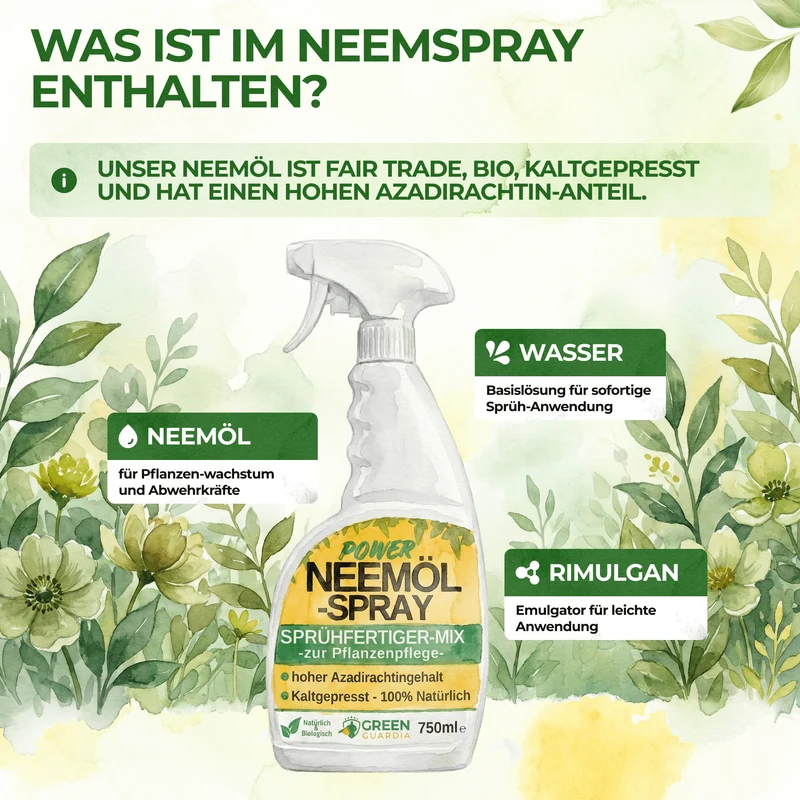 Neemöl-Spray zur Pflanzenpflege (750ml)