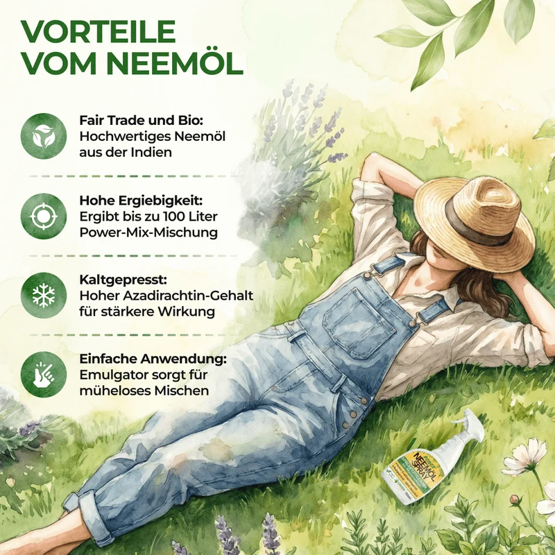 Neemöl-Spray zur Pflanzenpflege (750ml)