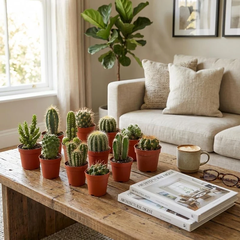 Set de mini-cactus – pot de 5,5 cm, 5–10 cm de hauteur