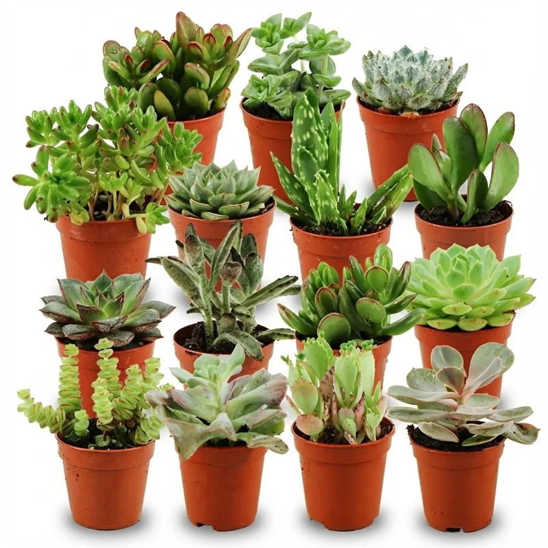 Mini Sukkulenten Mix – Ø 8,1 cm Topf, 5–10 cm hoch