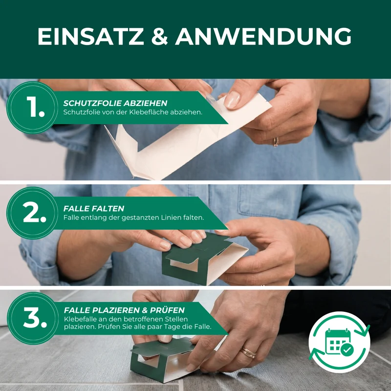 Ungeziefer/ Insektenfalle mit Spezial-Lockstoff