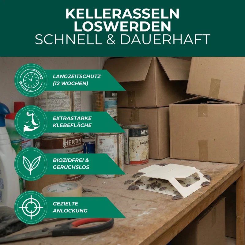Kellerasselnfalle mit Spezial-Lockstoff