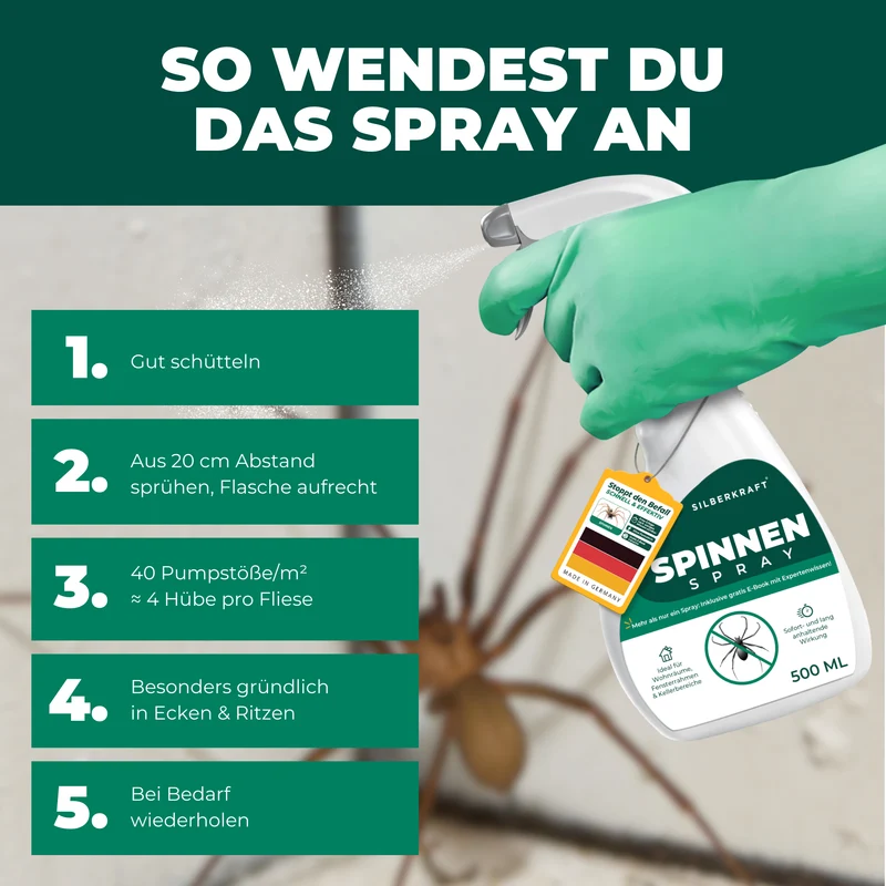 Spinnenspray 500 ml inkl. E-Book