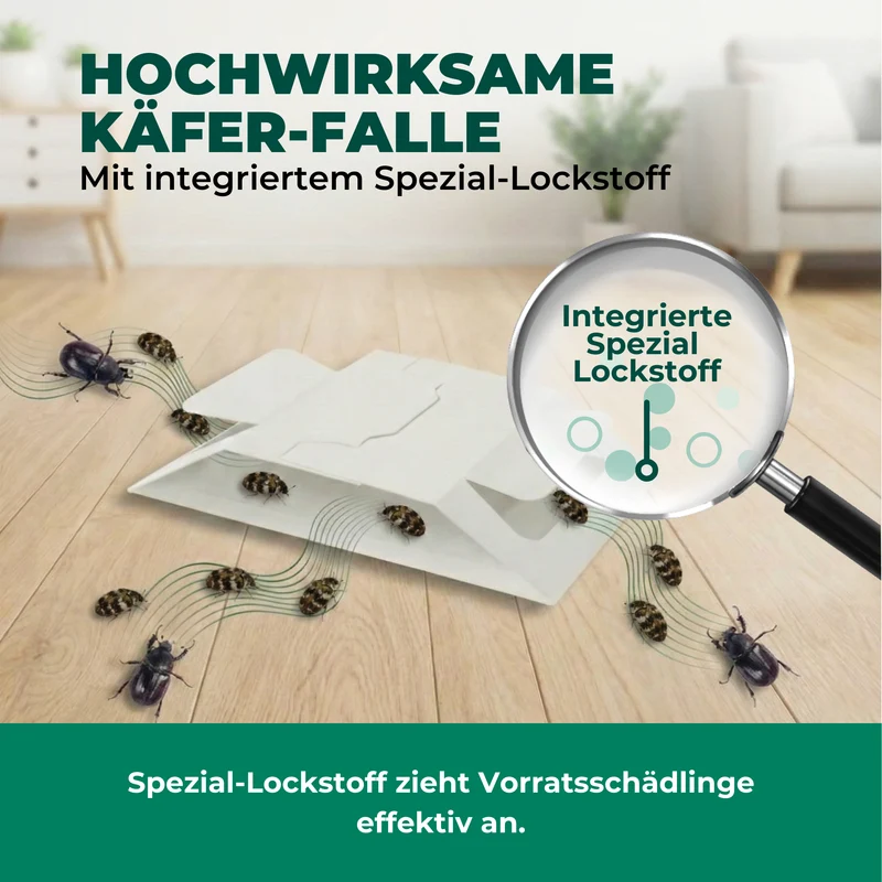 Käferfalle gegen diverse Käfer mit Spezial-Lockstoff