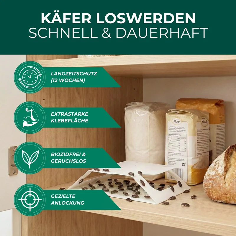 Käferfalle gegen diverse Käfer mit Spezial-Lockstoff
