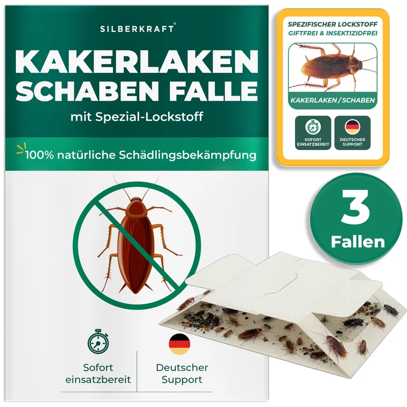 Kakerlaken/Schaben Falle mit Spezial-Lockstoff