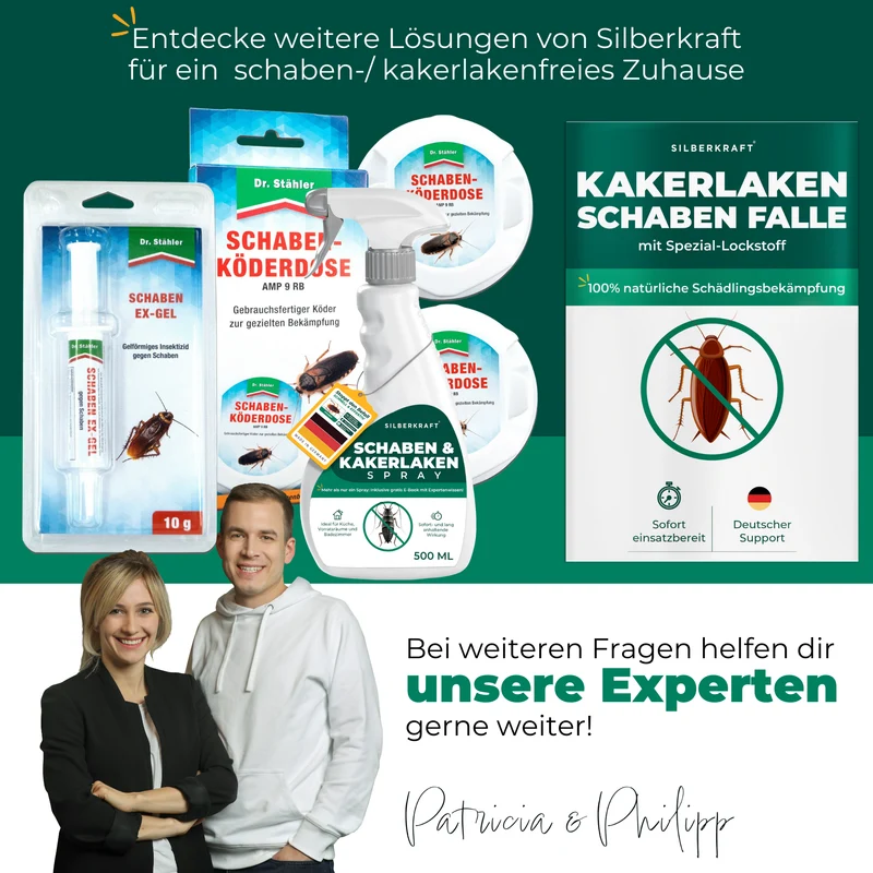 Kakerlaken/Schaben Falle mit Spezial-Lockstoff