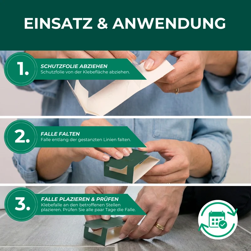 Bettwanzenfalle mit Spezial-Lockstoff