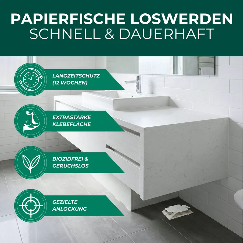 Papierfischfalle mit Spezial-Lockstoff