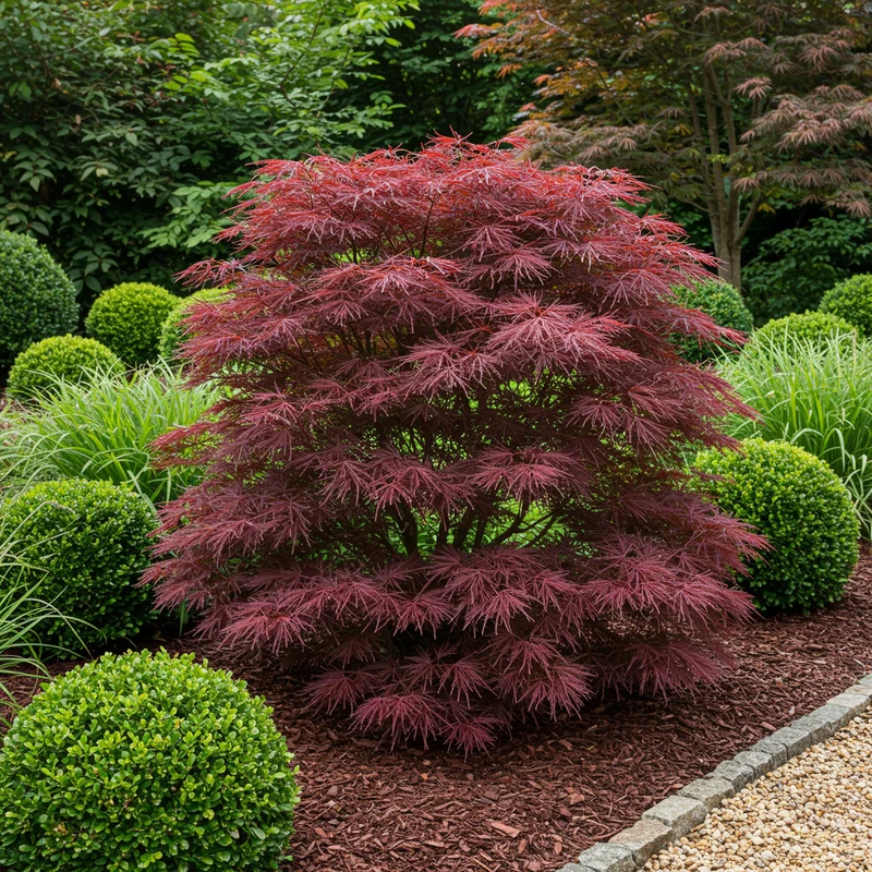 Japanischer Fächerahorn ‘Sumi-nagashi’ – rot, laubabwerfend, 19 cm Topf, 70 cm hoch