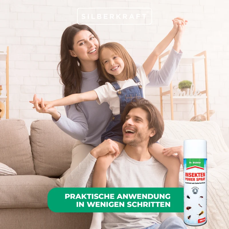 Insekten-Power Spray: Effektive Lösung für kriechende und fliegende Ungeziefer wie Schaben und Motten