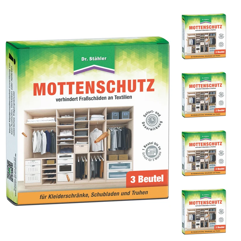 Effektiver Mottenschutz: Duftbeutel gegen Fraßschäden an Kleidung & Textilien