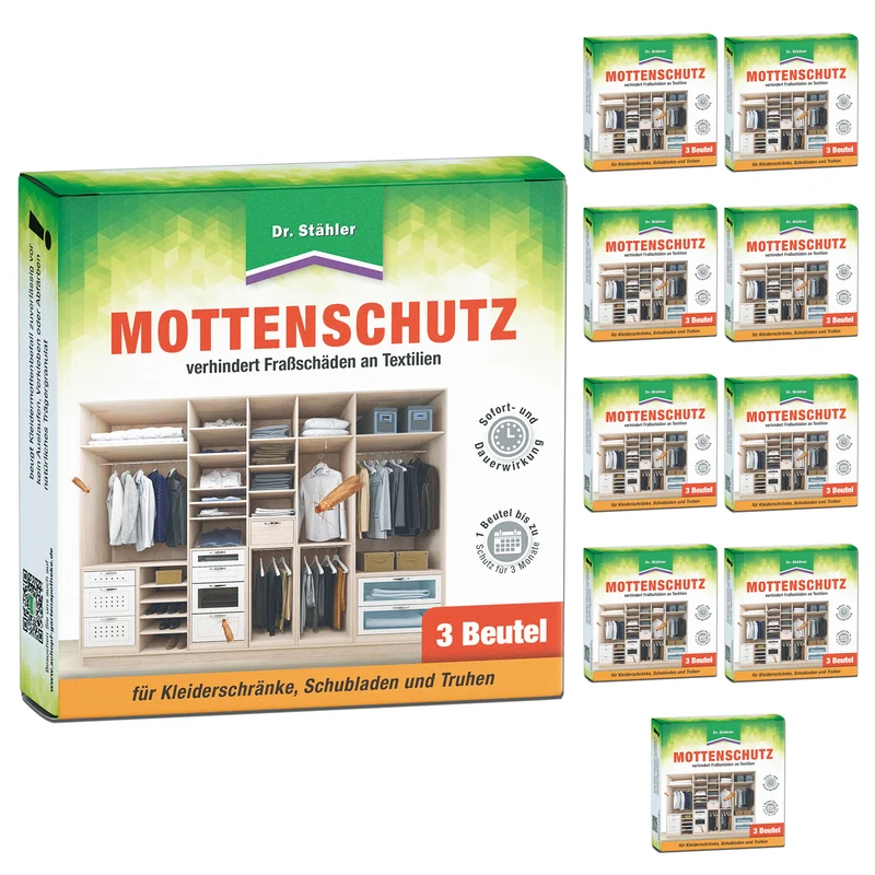 Effektiver Mottenschutz: Duftbeutel gegen Fraßschäden an Kleidung & Textilien