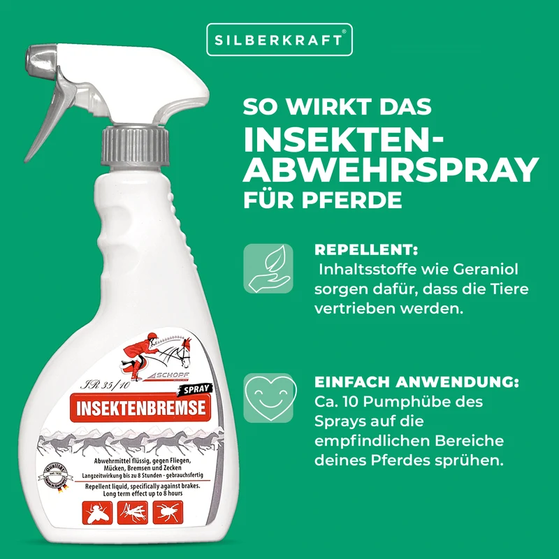 Insekten-Abwehrspray für Pferde: Effektiver Schutz vor Mücken, Bremsen und Zecken