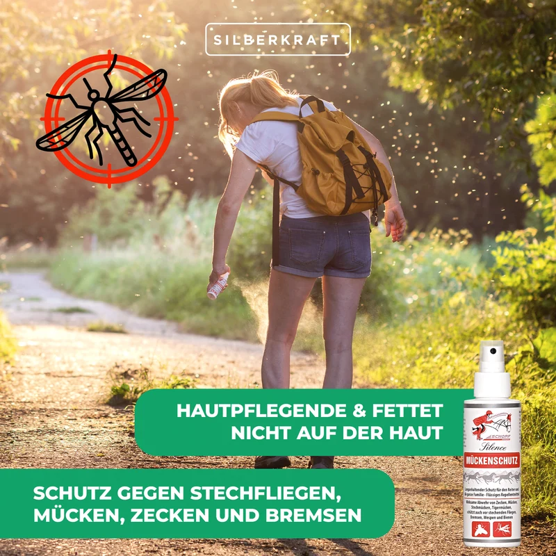 Effektives Mückenschutz-Spray für Reiter