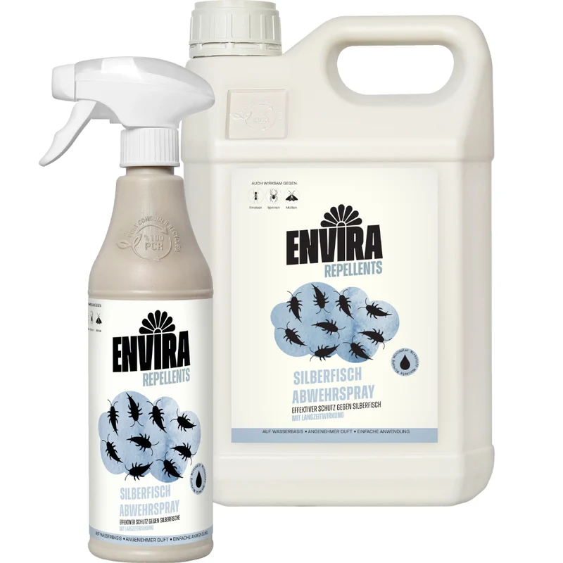 Envira Silberfisch Abwehrspray 500ml + 5L