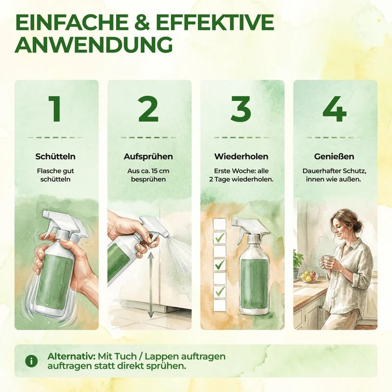 Kakerlakafvisende spray med kraftfuld koncentrat