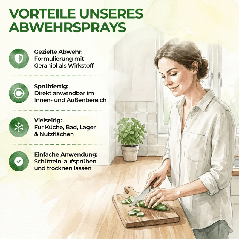 Kakerlakafvisende spray med kraftfuld koncentrat