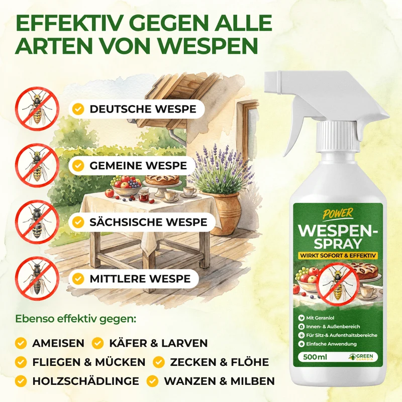 Koncentrat w sprayu odstraszającym osy