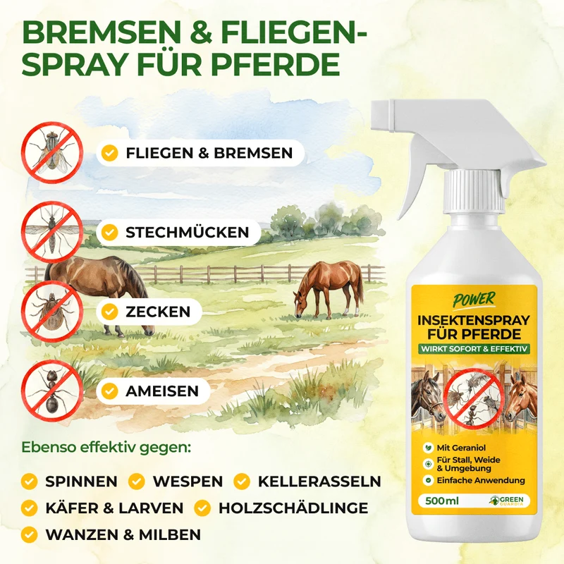 Koncentrat w sprayu odstraszający owady dla koni