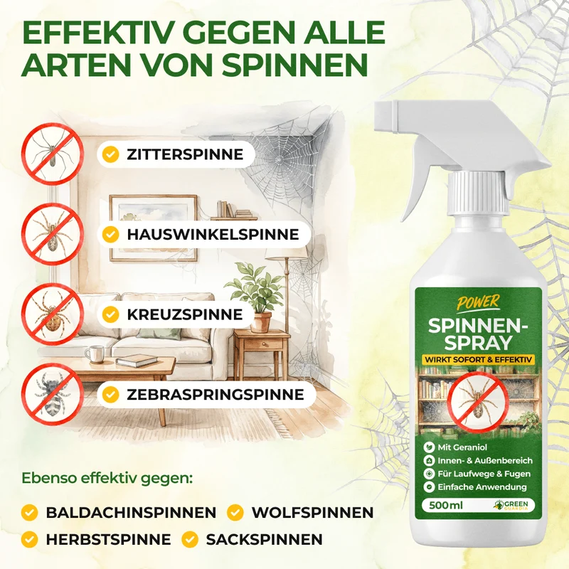 Spinnenwerende spray met krachtig concentraat
