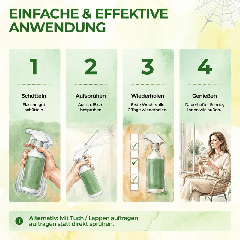 Spinnenwerende spray met krachtig concentraat