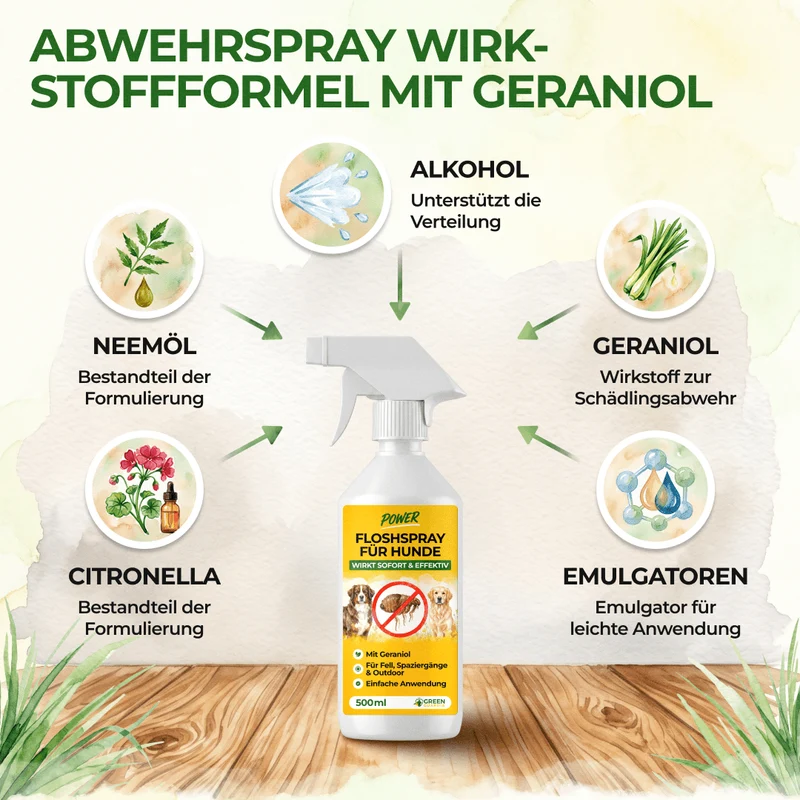 Spray anti-puces concentré pour chiens-500 ml