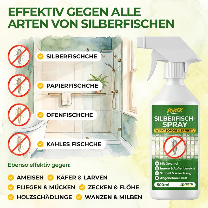 Sølvfisk/Papirfisk Afskrækningsspray Kraftkoncentrat