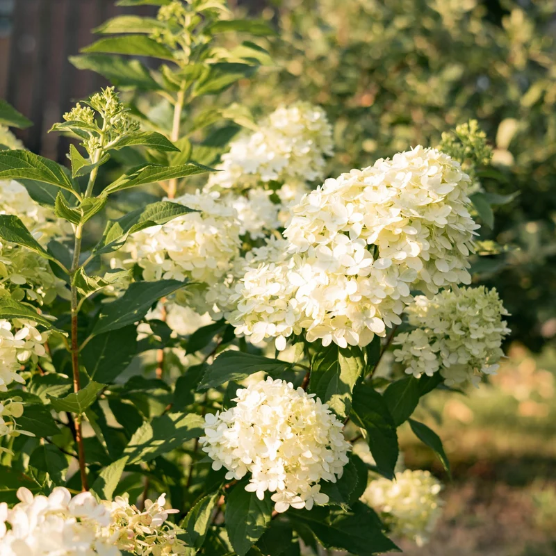 Rispenhortensie ‘Limelight’ – cremeweiße Blüten, im 17 cm Topf, 50 cm hoch