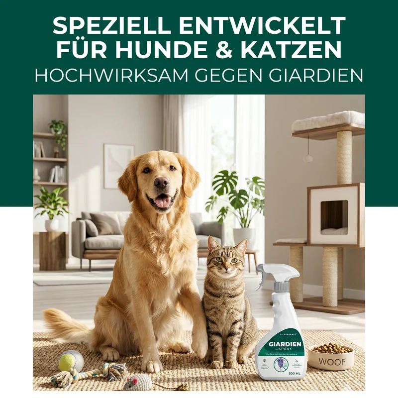 Giardienspray gegen Giardien, Bakterien, Viren & Pilze inkl. kostenloses eBook