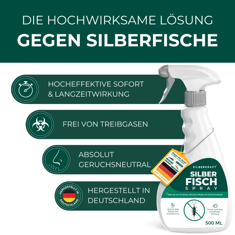 Silberfisch Spray 500ml inkl. E-Book