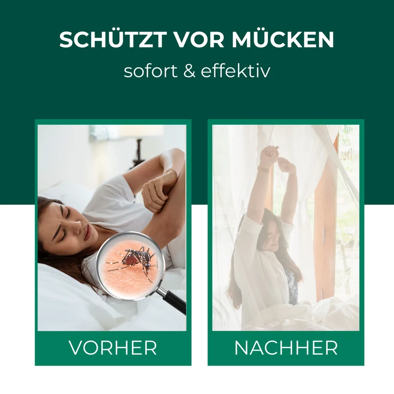 Moskitonetz mit Klebehaken fürs Bett, Reisen, Outdoor und Camping
