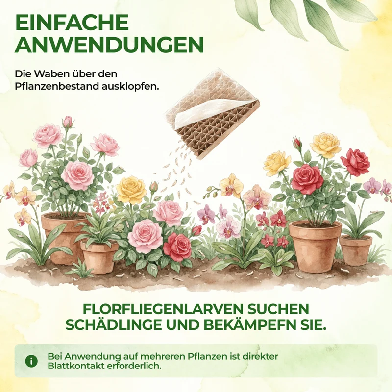 Larves de chrysopes contre les pucerons et les cochenilles