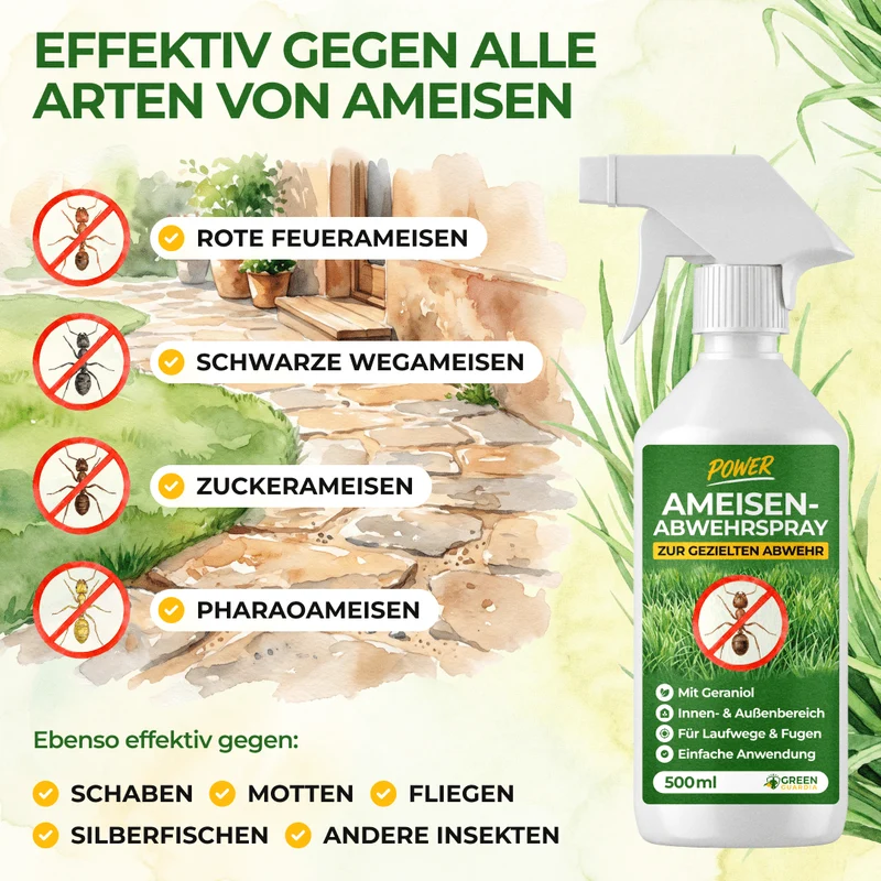 Koncentrat w sprayu odstraszającym mrówki