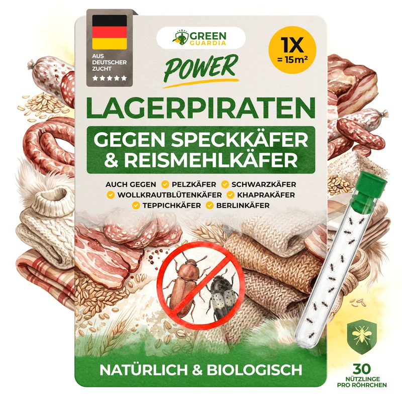 Lagerpiraten mod spisekammerbiller, rismelbiller, pelsbiller og tæppebiller