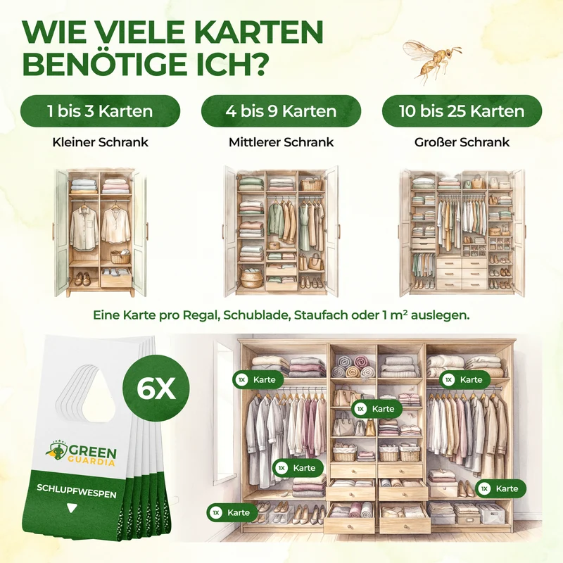 Schlupfwespen gegen Kleidermotten