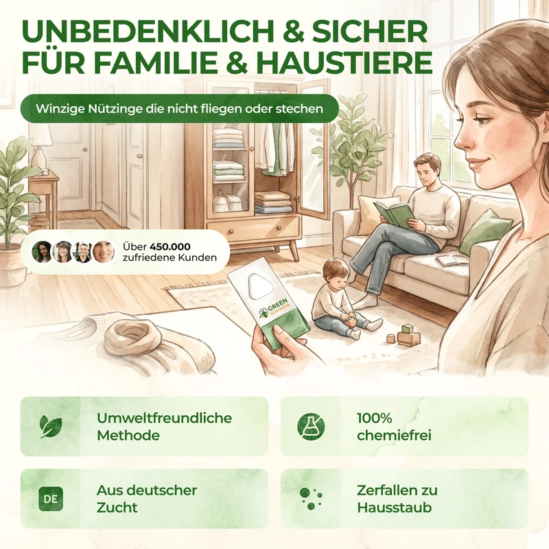 Schlupfwespen gegen Kleidermotten
