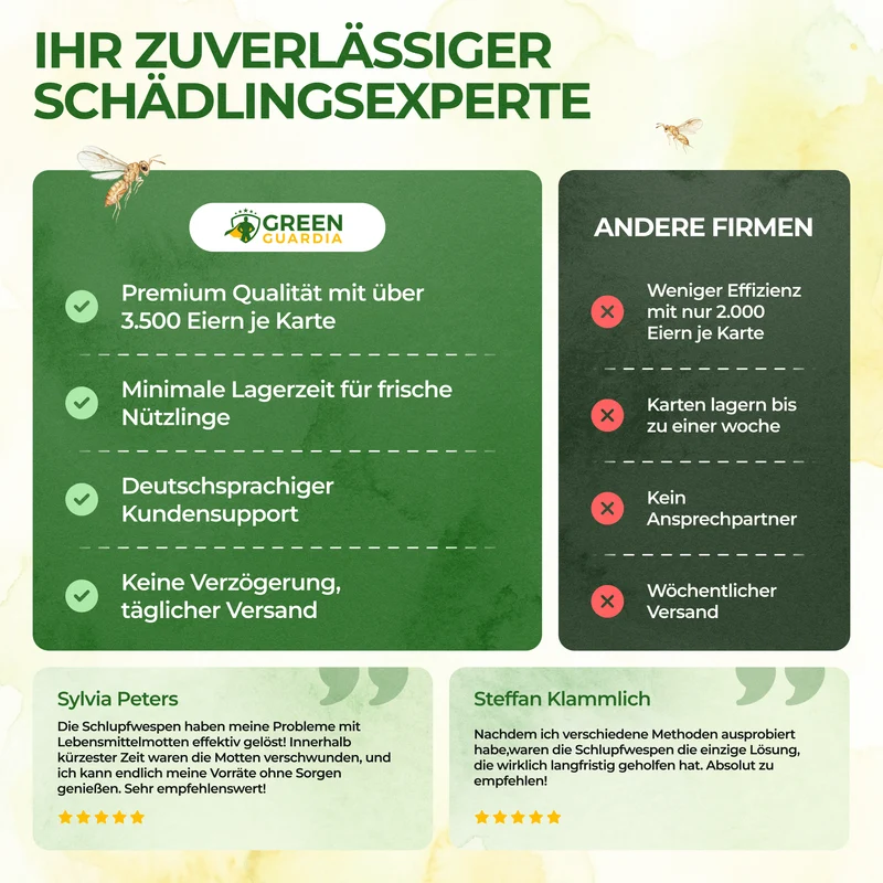 Schlupfwespen gegen Kleidermotten