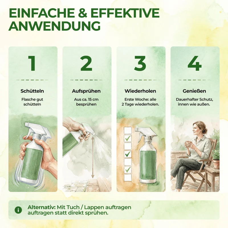 Ongediertewerende spray met geconcentreerde werking