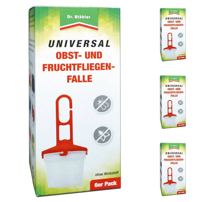 Universal Obst- und Fruchtfliegenfalle - Zum Befüllen mit einem Lockstoff gegen Fruchtfliegen