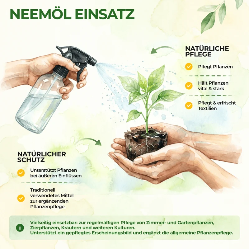 Neemöl mit Emulgator zur Pflanzenpflege