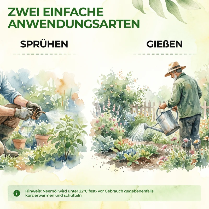 Neemöl mit Emulgator zur Pflanzenpflege